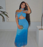 Midnight Fringe Dress